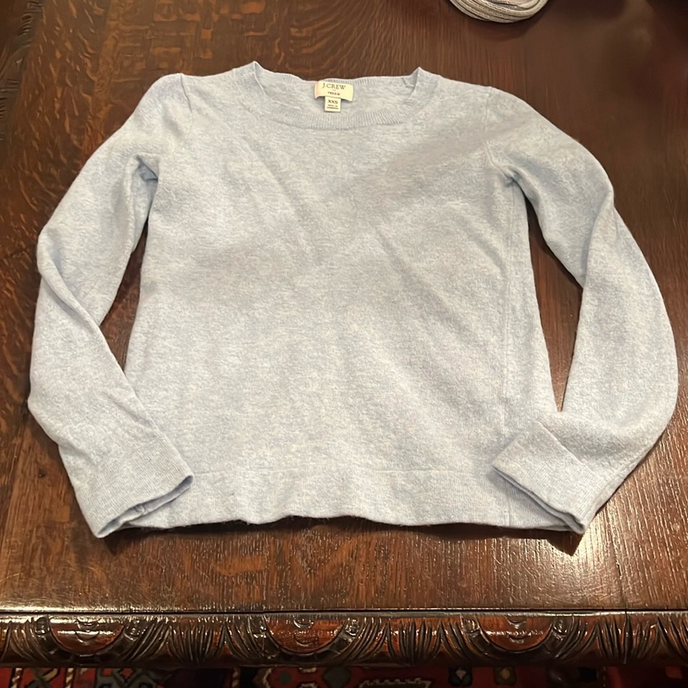 J.Crew Sky Blue Knit Top